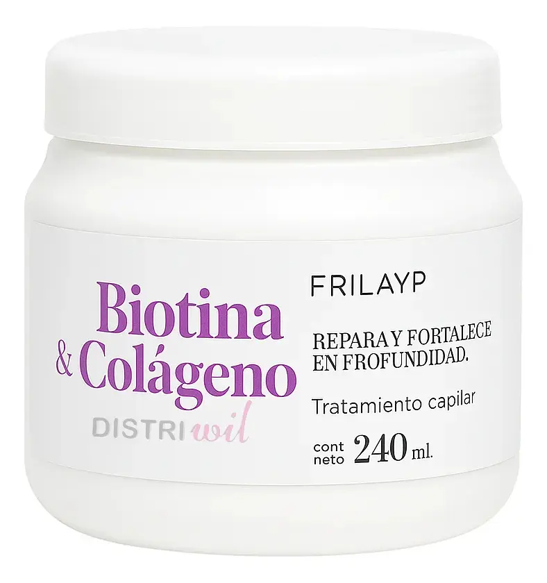 Mascara Capilar Biotina y Colageno Frilayp X240ml 